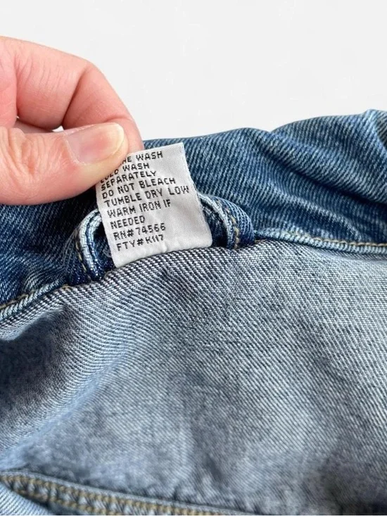 Vintage Marlboro Blue Denim Jean Trucker Jacket Grunge Rugged Workwear Men’s XXL - Picture 3 of 8